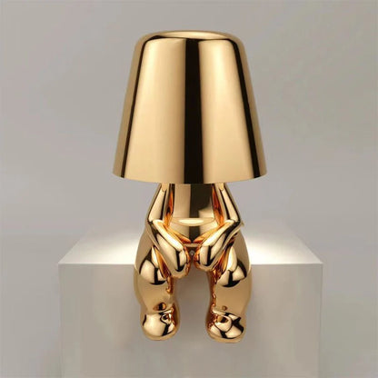Mistero Gouden Zilver Sculpturale Tafellamp