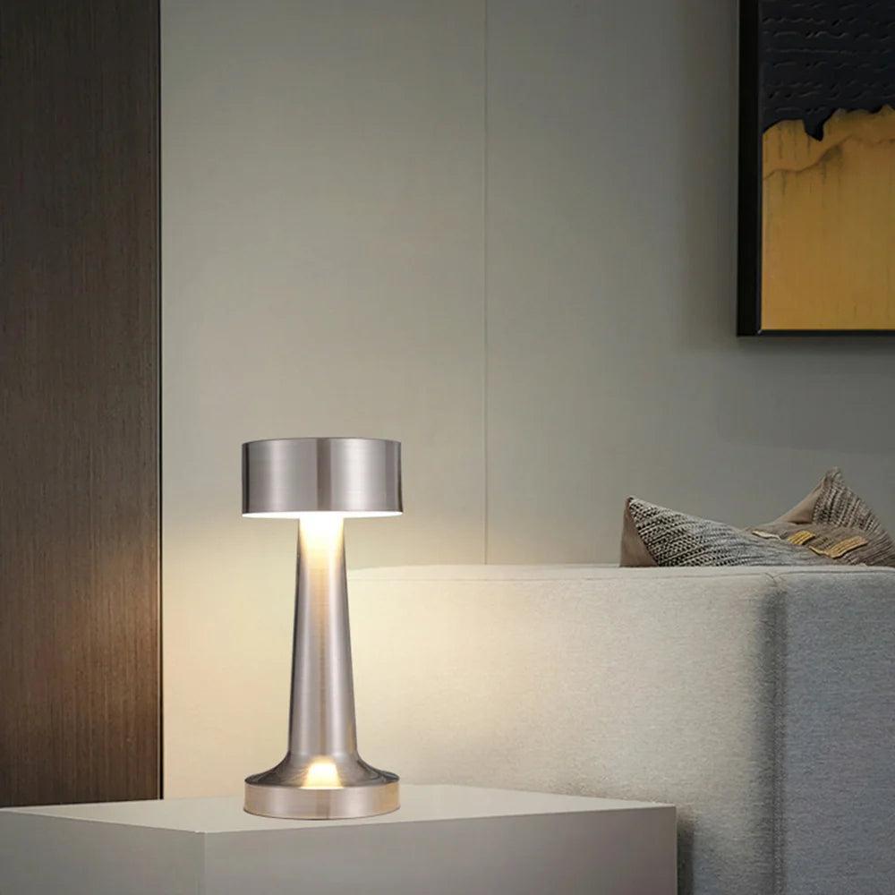 Draagbare Metalen LED Draadloze Tafellamp met Aanraakbediening