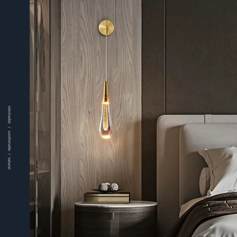 CrystalGlow Luxe Warme Sfeerver Wandlamp