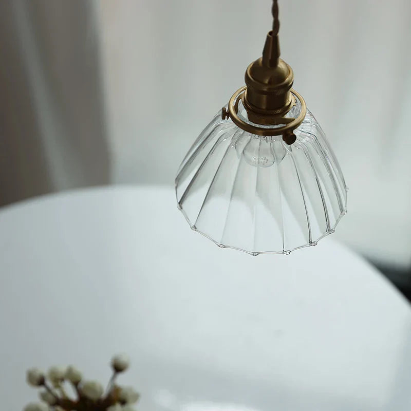 Luxe Tiffany Hanglamp met Walnoothout