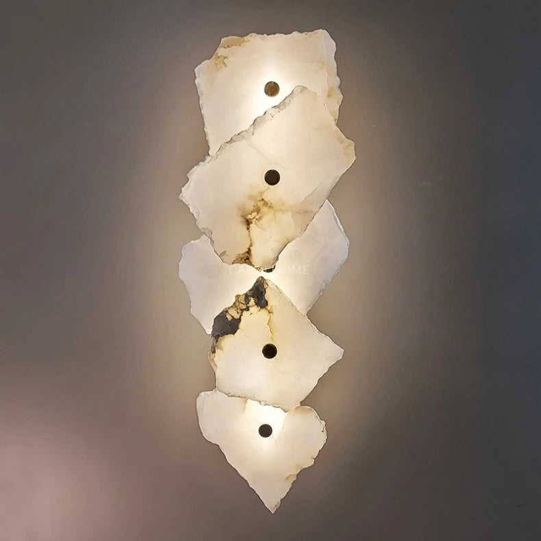 Petra Elegante Wandlamp met Alabaster Afwerking
