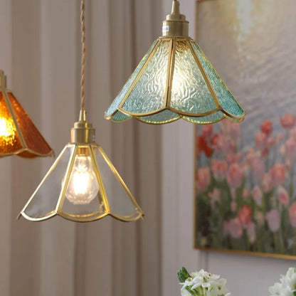 Verstelbare Glazen LED  Hanglamp in Retro Stijl