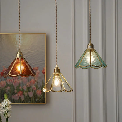 Verstelbare Glazen LED  Hanglamp in Retro Stijl