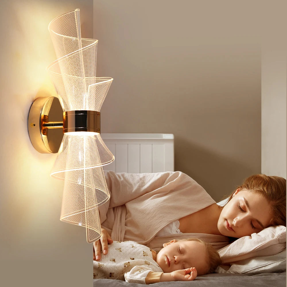 Moderne & Luxueuze Acryl LED Wandlamp