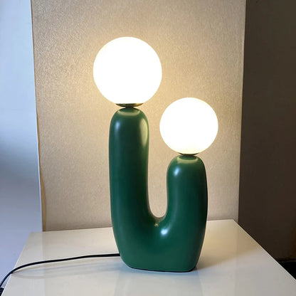 Minimalistisch Zachte Kleuren Dubbel Glas Tafellamp