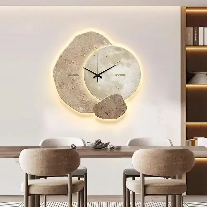 Wandklok van Natuurlijk Hout – Stille Elegantie met Uniek Ontwerp voor Jouw Interieur 6
