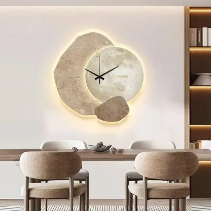 Wandklok van Natuurlijk Hout – Stille Elegantie met Uniek Ontwerp voor Jouw Interieur 6