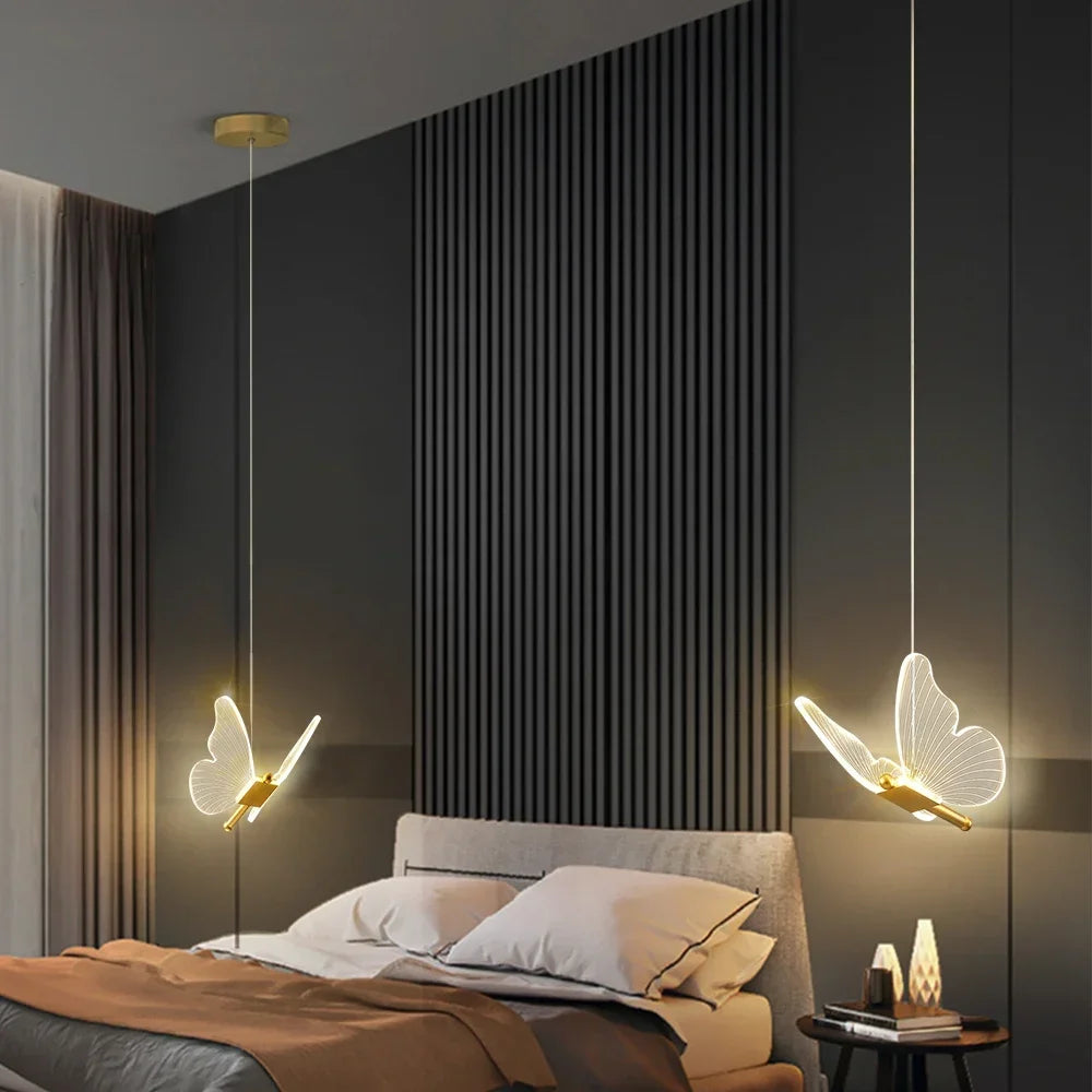 Moderne FlutterGlow LED Vlinder Hanglamp