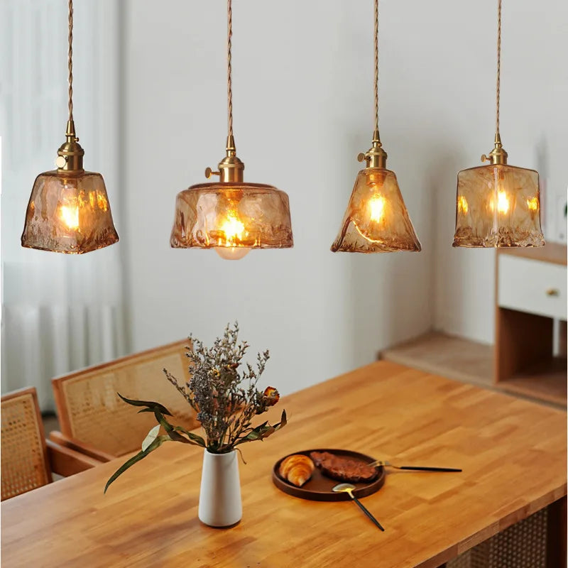 Vintage Goud Metalen Retro LED Hanglamp