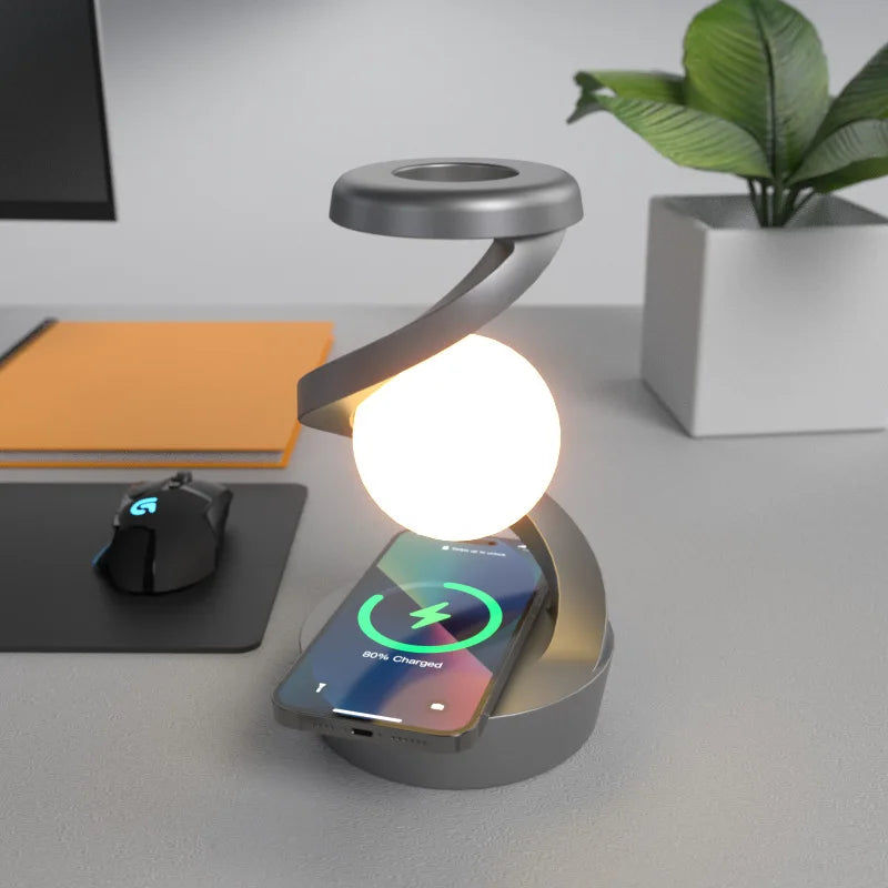 SwirlSphere Glow Tafel Lamp met Gebaarbediening