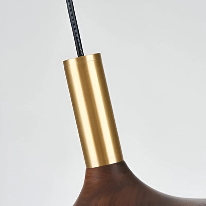 Scandinavische Stijl Walnoot Houten Hanglamp