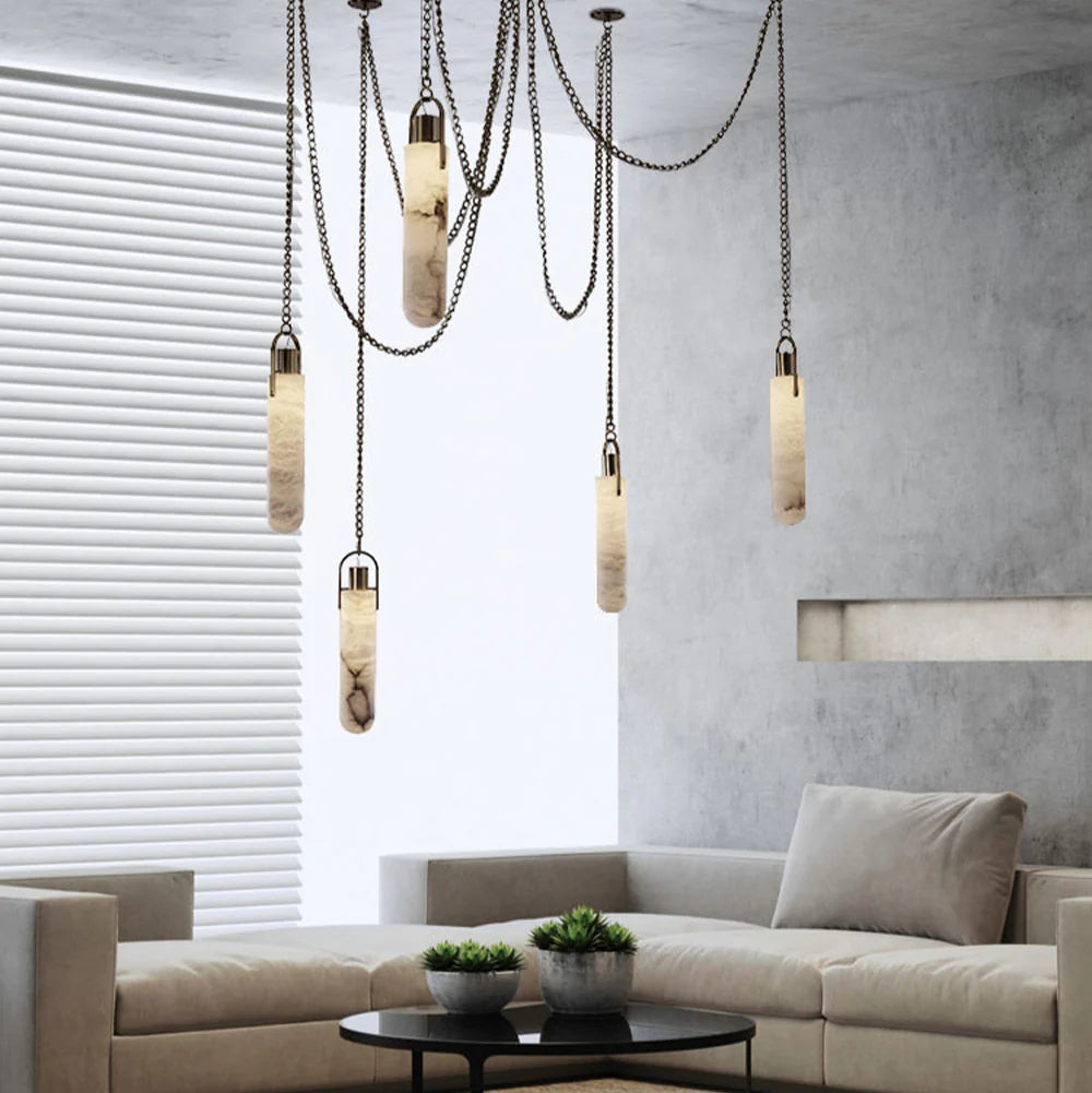 Yadira Marmer Luxe Chandelier Verlichting