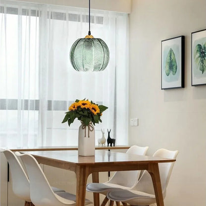 Retro LED Hanglamp van Ijzer en Glas