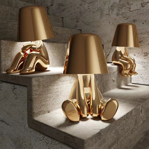 Mistero Gouden Zilver Sculpturale Tafellamp