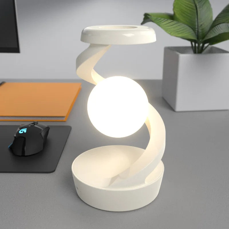 SwirlSphere Glow Tafel Lamp met Gebaarbediening