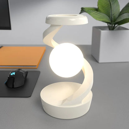 SwirlSphere Glow Tafel Lamp met Gebaarbediening