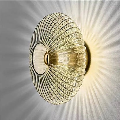 Lichtgevende Golf Glazen LED Wandlamp