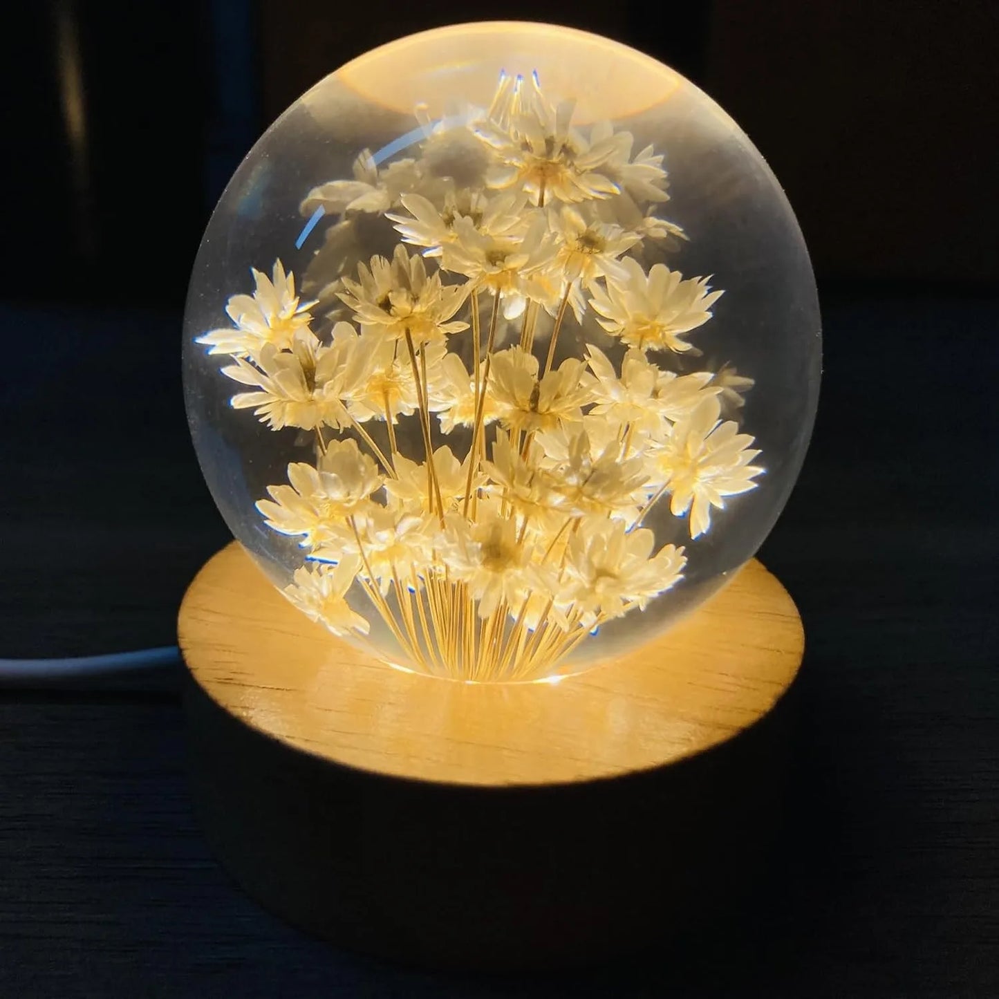Moderne Kristalbloemen LED Tafellamp