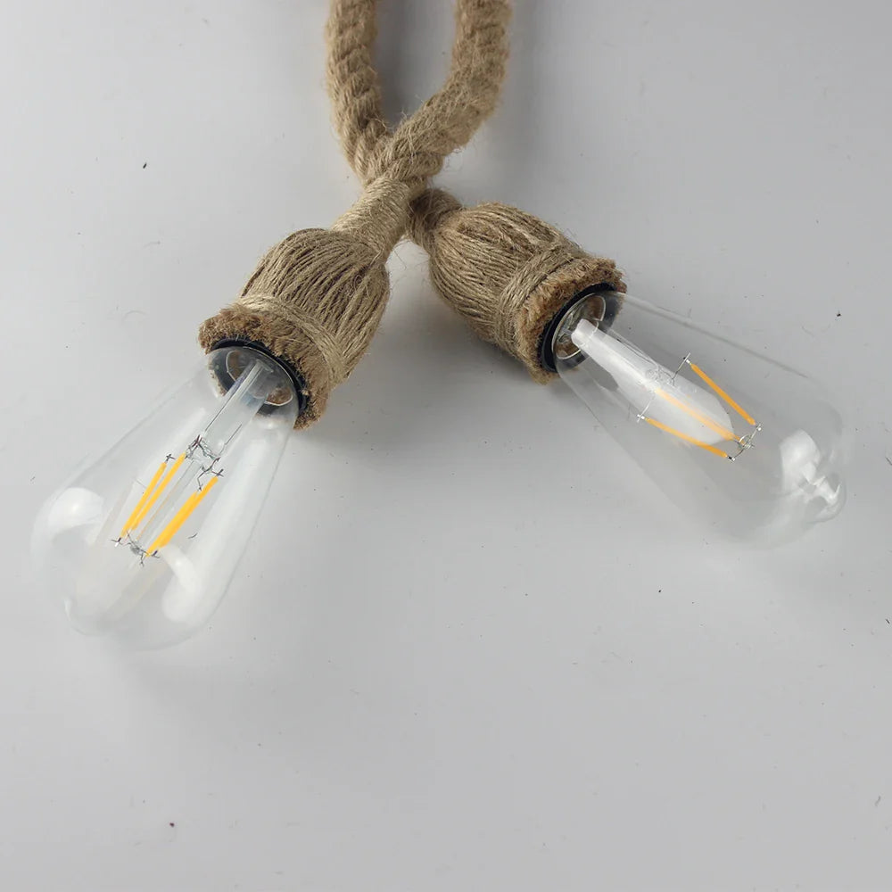 Boheemse Handgemaakte Henneptouw Hanglamp
