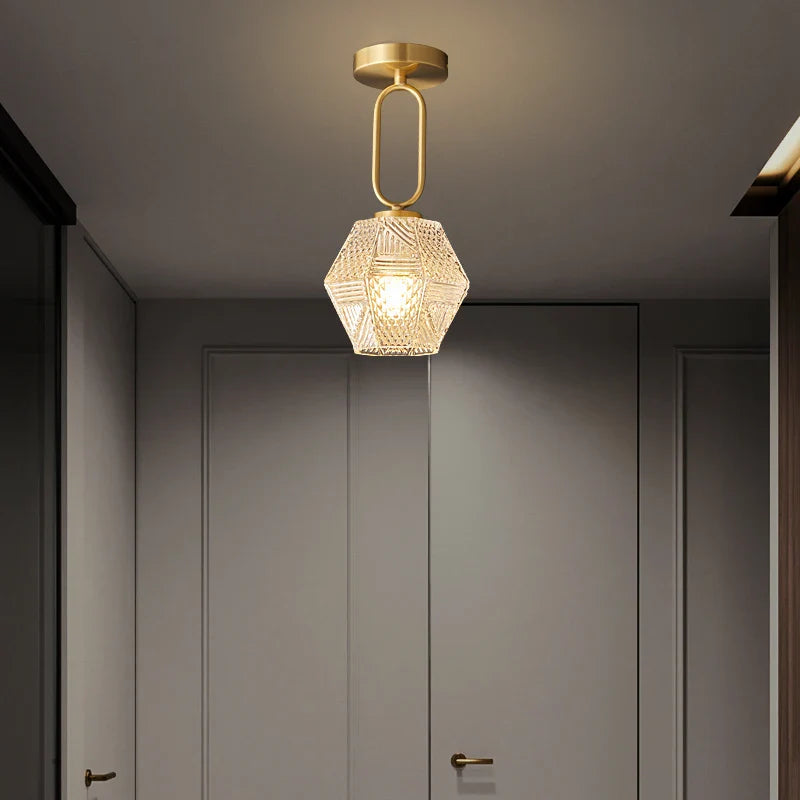 Moderne Gouden Flush Mount Plafondlamp