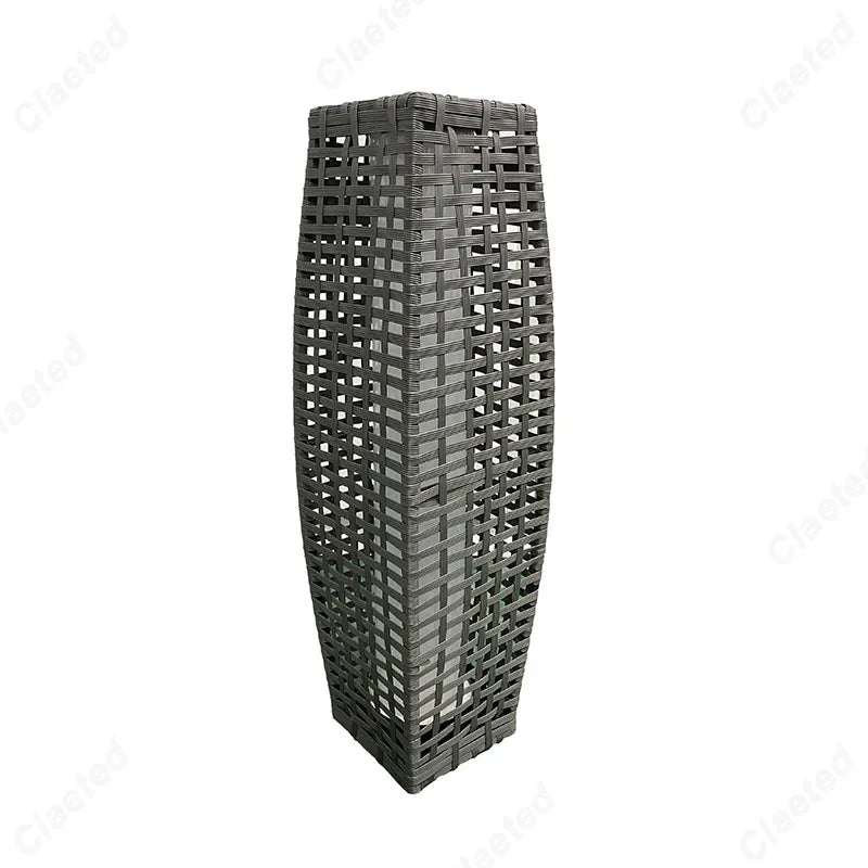 Imitatie Rotan Zonne-Energie Buiten Vloerlamp