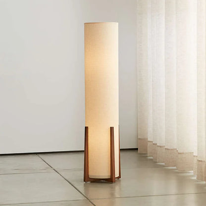 Moderne Scandinavische Houten Vloerlamp