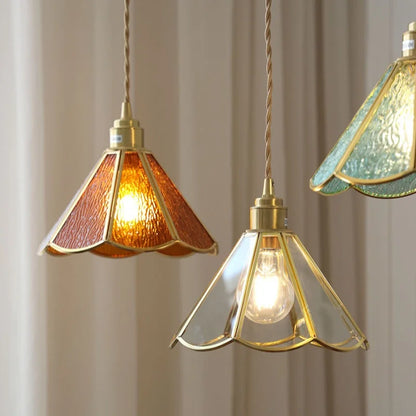 Verstelbare Glazen LED  Hanglamp in Retro Stijl