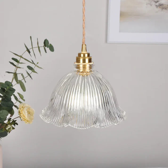 Luxe Tiffany Hanglamp met Walnoothout