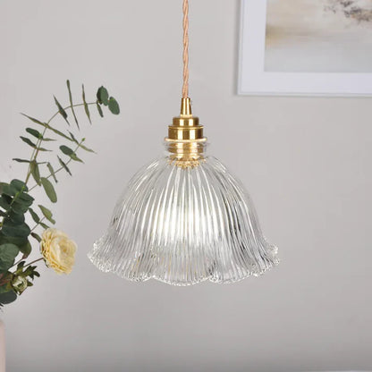Luxe Tiffany Hanglamp met Walnoothout