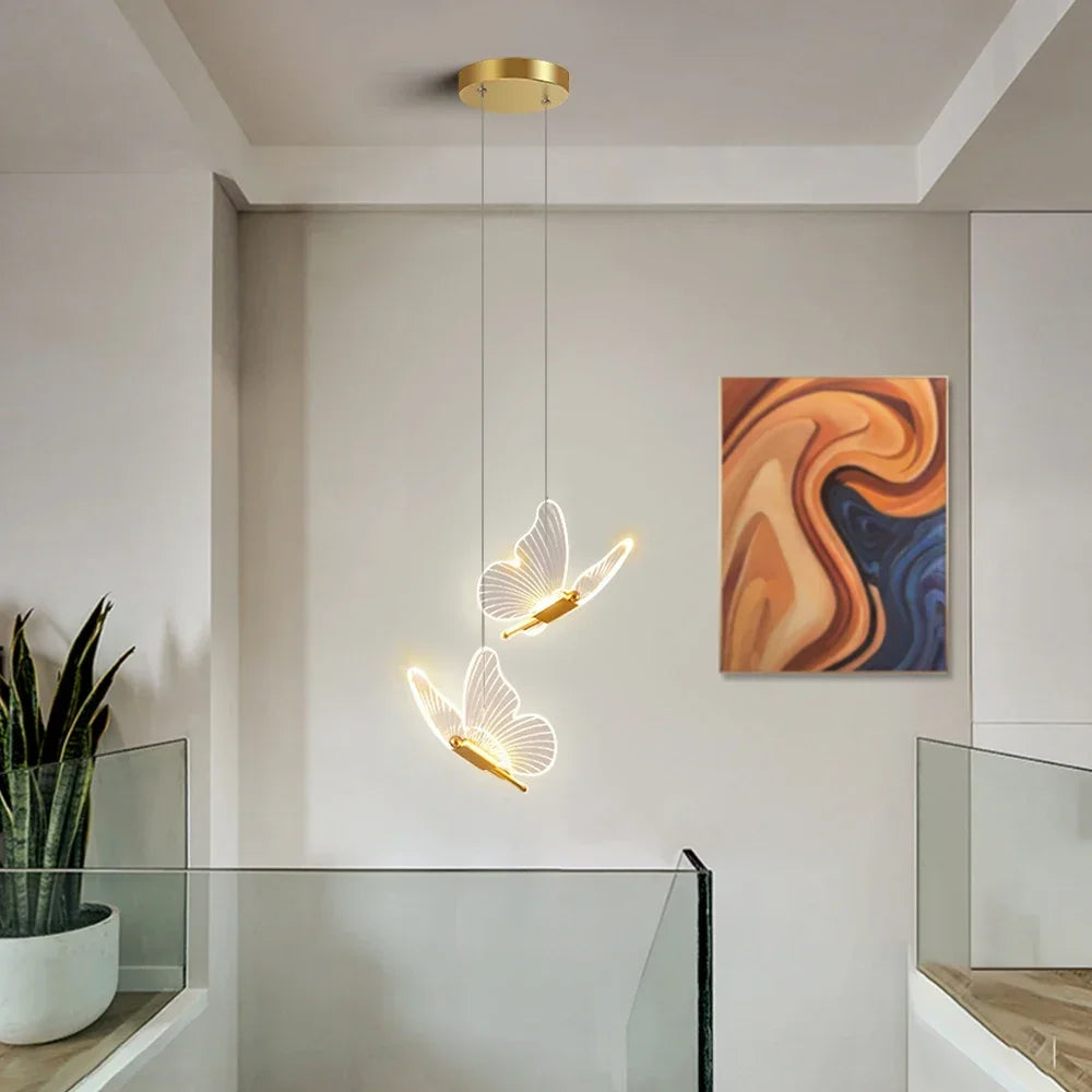 Moderne FlutterGlow LED Vlinder Hanglamp