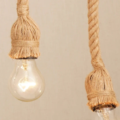 Boheemse Handgemaakte Henneptouw Hanglamp