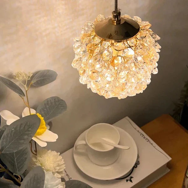 Moderne Goude Kristallen Bol Hanglamp