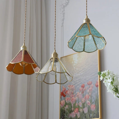 Verstelbare Glazen LED  Hanglamp in Retro Stijl