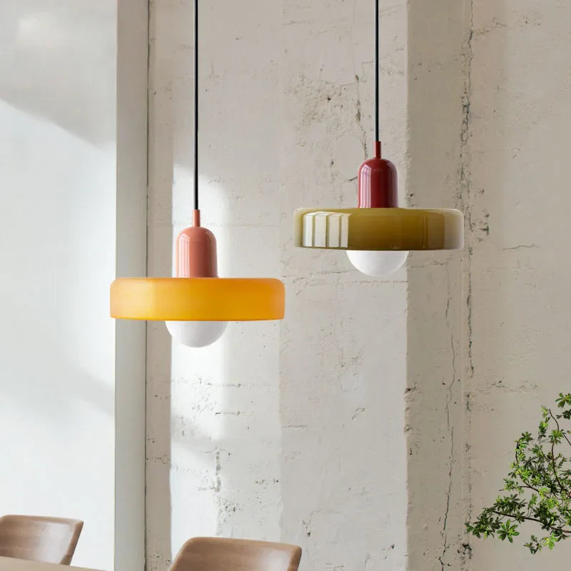 Bauglas Hanglamp – Retro Elegantie met Scandinavische Touch