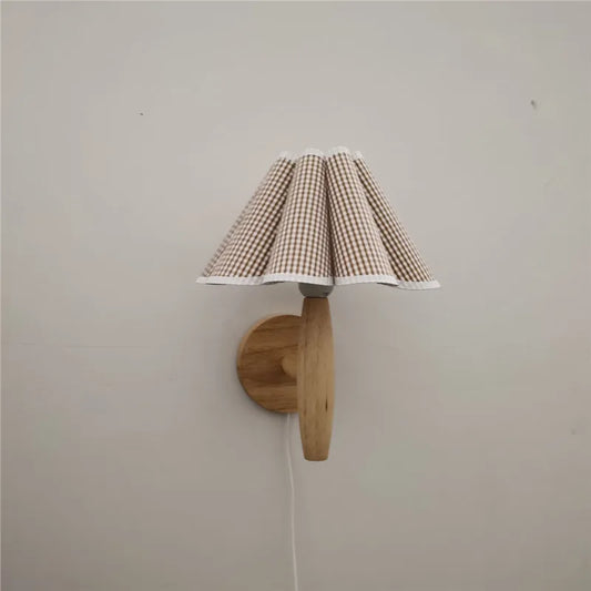 Scandinavisch Design Wandlamp met Gevouwen Stoffen Kap