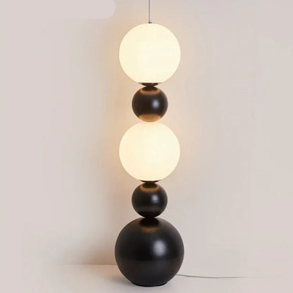 Bauhaus Stapelbal Authentieke Kalebas Vloerlamp