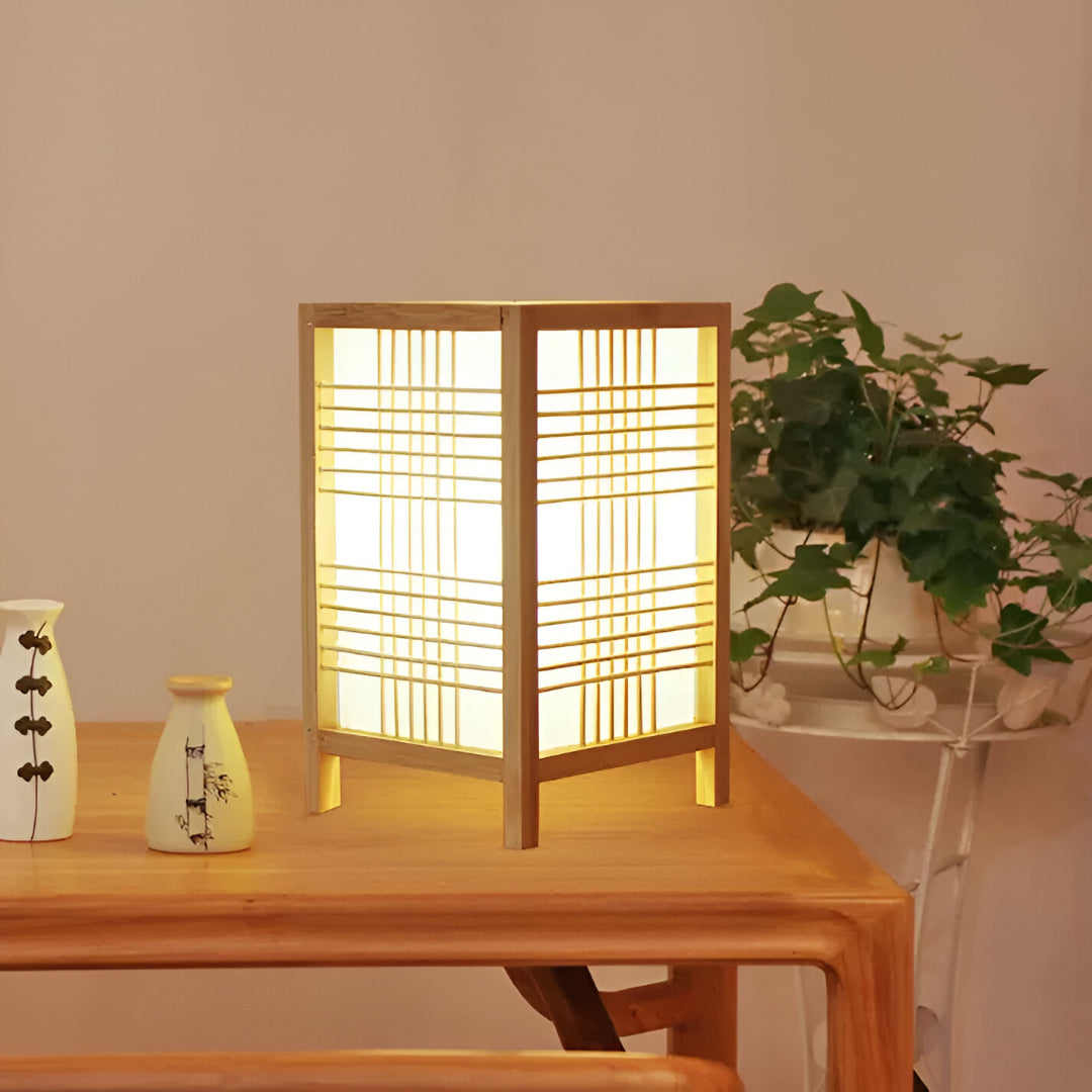ZenBambu Japanse Handgemaakte Tafellamp
