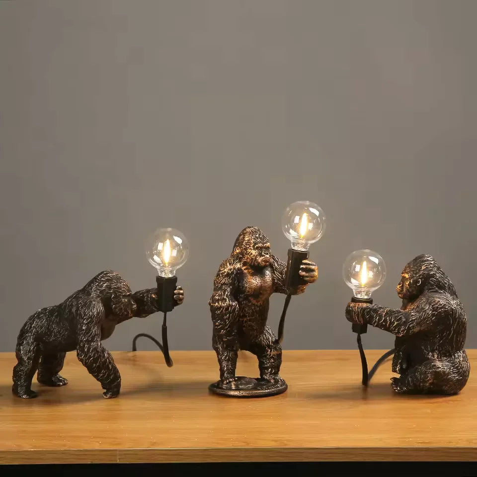 Moderne Gorilla  Hars Nachtlampje Tafellamp