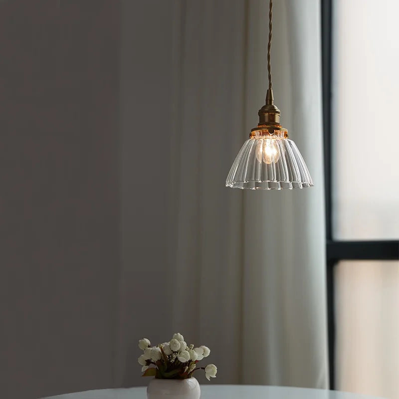 Luxe Tiffany Hanglamp met Walnoothout