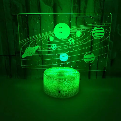 Solar System 7 Kleuren LED Nachtlamp