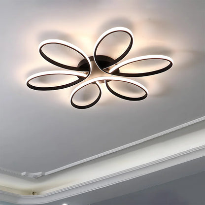 Minimalistische Bloemblaadje Metalen LED Plafondlamp