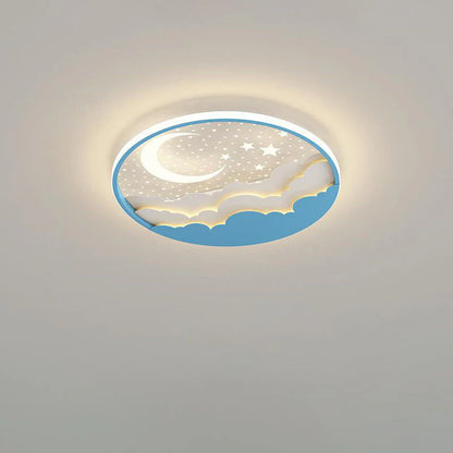 Creatieve Cartoonsterren Maan Acryl LED Plafondlamp