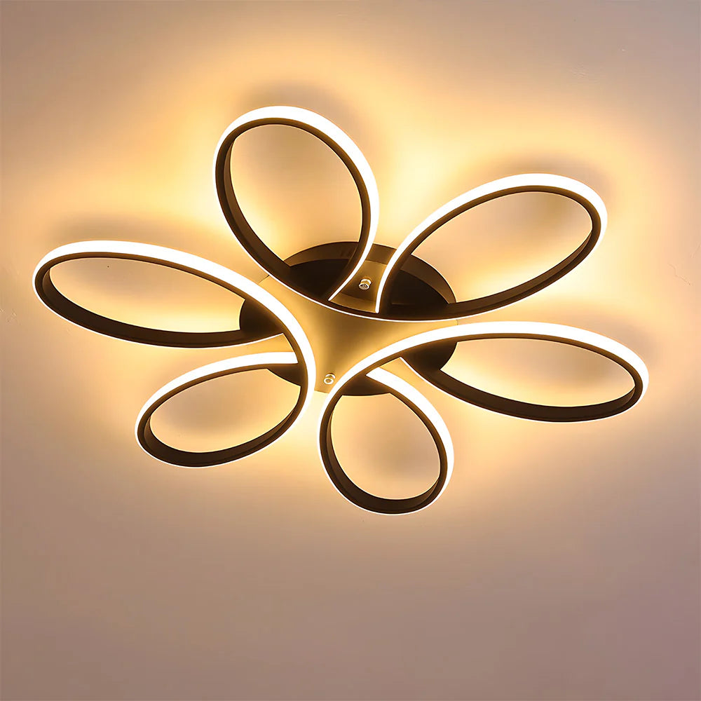 Minimalistische Bloemblaadje Metalen LED Plafondlamp