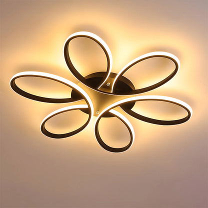 Minimalistische Bloemblaadje Metalen LED Plafondlamp