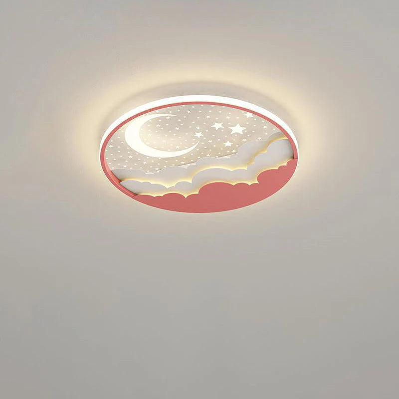 Creatieve Cartoonsterren Maan Acryl LED Plafondlamp