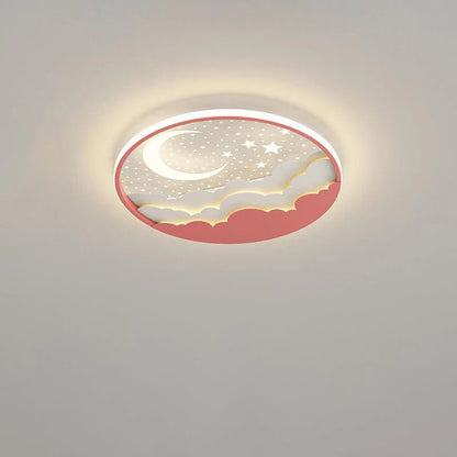 Creatieve Cartoonsterren Maan Acryl LED Plafondlamp