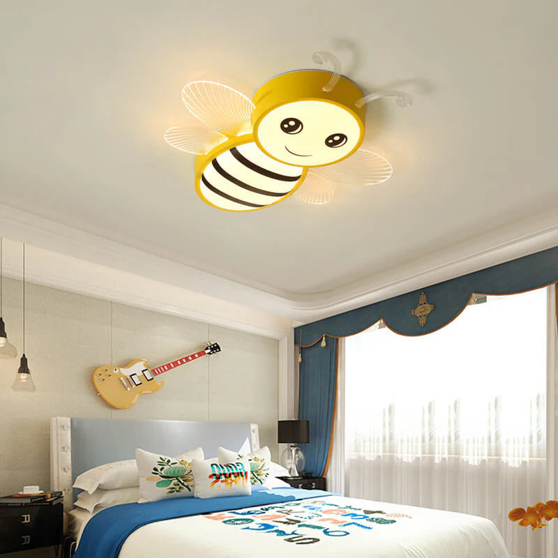 Moderne Creatieve Kinder Bijen LED Plafondlamp