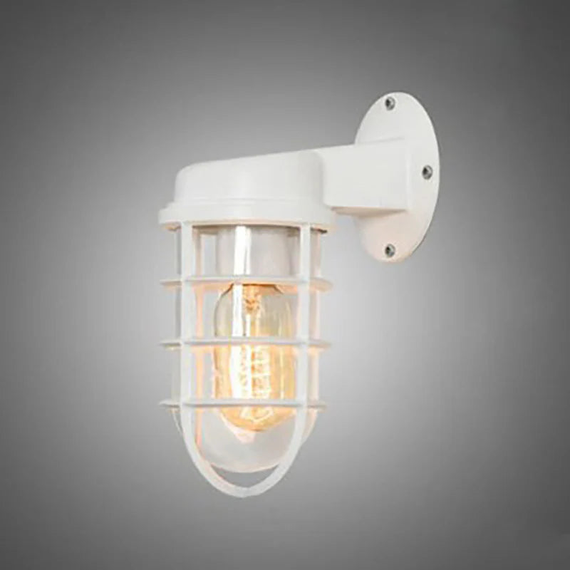 Industriële Waterdichte Aluminium Ronde Kooi Wandlamp