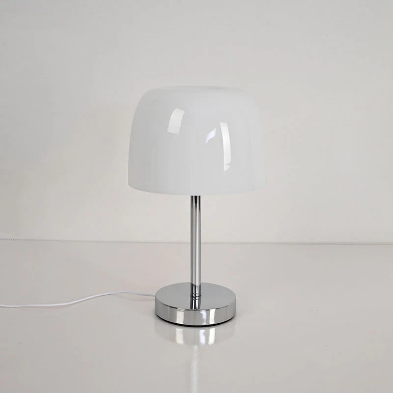Glazen Paddenstoel Tafellamp met Warm LED Licht