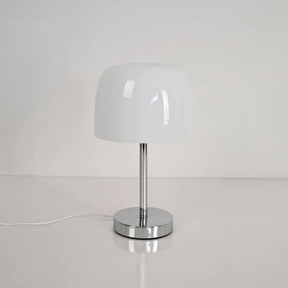 Glazen Paddenstoel Tafellamp met Warm LED Licht